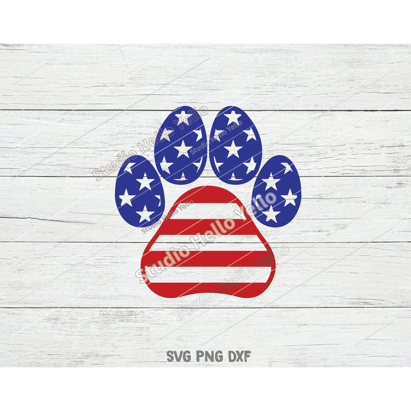 Flag Paw Print Svg, 4th of July Svg, Dog Svg, 4th of July Dog Svg, American flag Svg,Flag,Patriotic,Dog,Dogs,Dog Mom,4th of July,Paw,Svg,Png 1.jpg