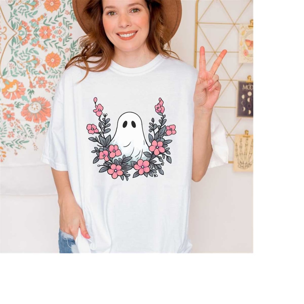 MR-16112023135521-flower-ghost-shirtcomfort-colors-fall-season-shirt-retro-image-1.jpg