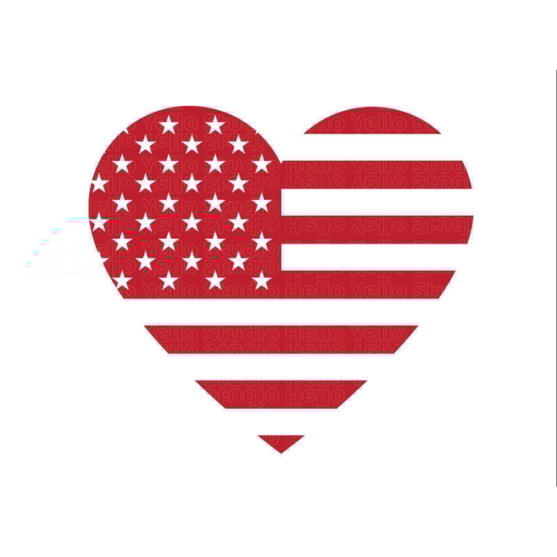 Heart Flag Svg, 4th of July SVG, July 4th svg, Fourth of July svg, America svg, USA Flag svg, Independence Day Shirt, Cut File Cricut 1.jpg