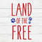 Land of the Free Svg, 4th of July Svg, Dog Svg, 4th of July Dog Svg,American flag Svg,Patriotic,Dog,Dogs,Dog Mom,Paw,4th of July,Svg,Png,Dxf.jpg