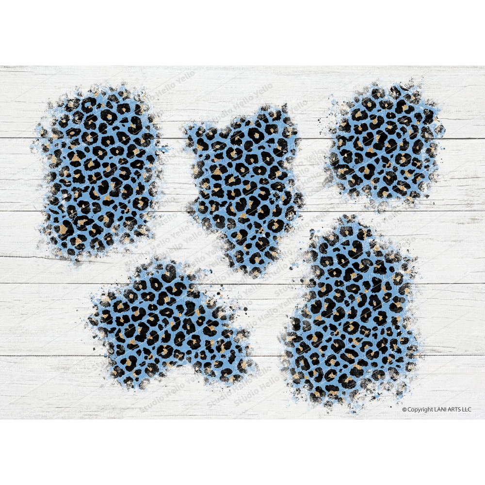 Leopard Patch PNG, Santa matching leopard, Leopard Patches Png Bundle, cheetah,distressed,leopard,print,sublimation,background,png,Baby,Blue.jpg