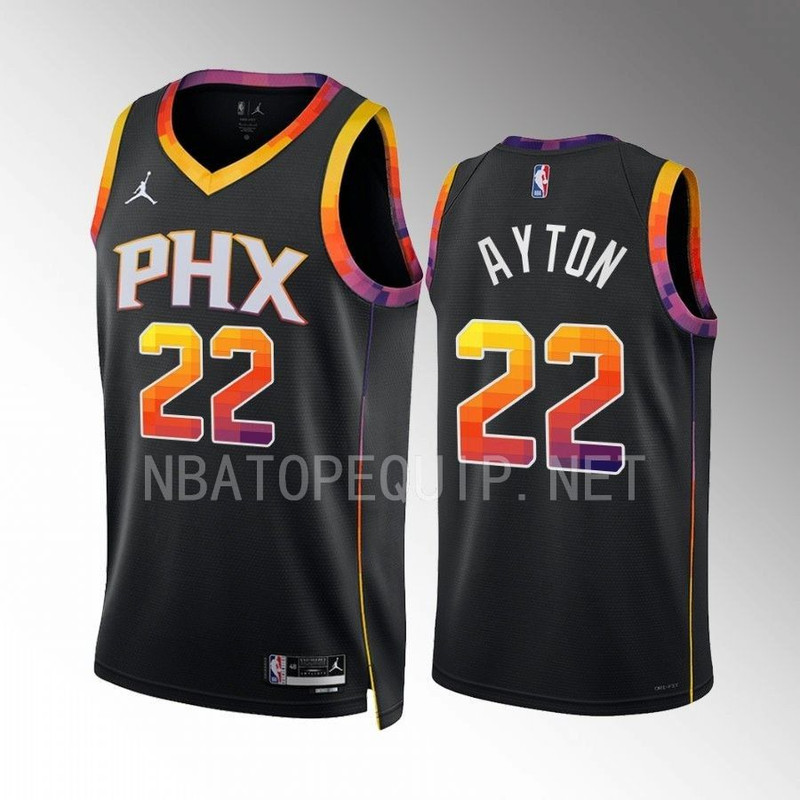 Phoenix Suns Deandre Ayton Black 2022-23 Edition Jersey.jpg