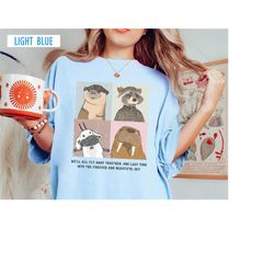 in another life we will fly together flower shirt, lylla, teefs and floor, rocket & team guardians of the galaxy vol.3 s