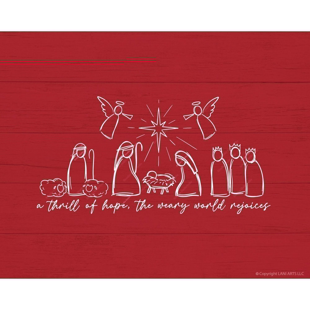 Nativity Scene Svg Png Dxf Hand Drawn Christian Christmas Advent Jesus Angel Religious Christmas A Thrill of Hope instant digital download 3.jpg