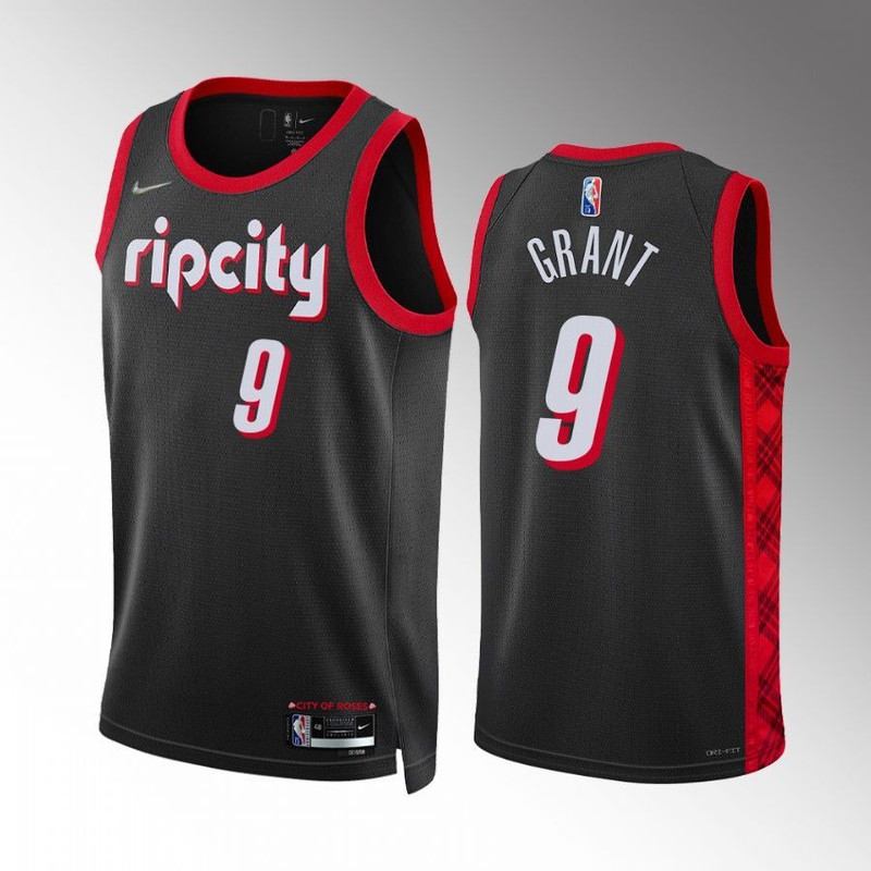 Portland Trail Blazers Jerami Grant City Black Jersey.jpg