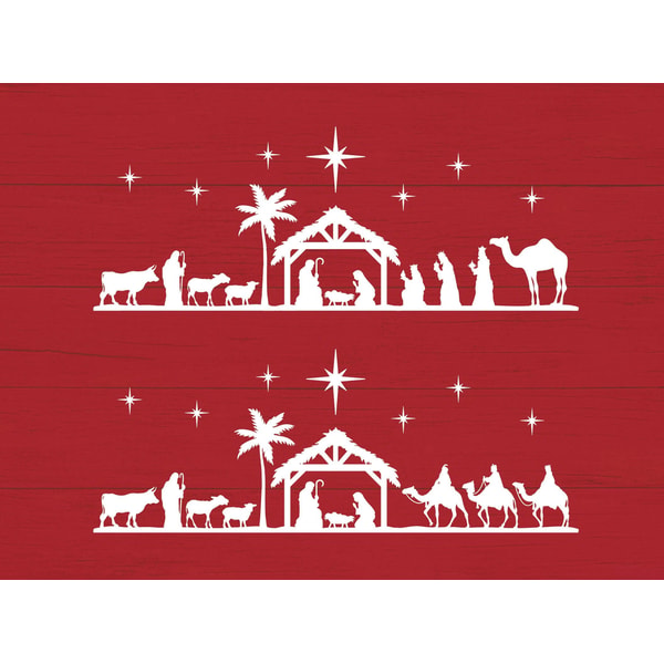Nativity Scene SVG, Nativity SVG, PNG, eps | Inspire Uplift