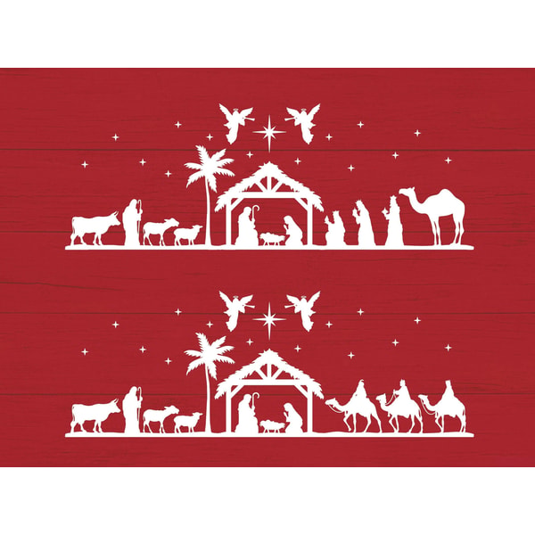 Nativity Scene SVG, Nativity SVG, PNG, eps | Inspire Uplift