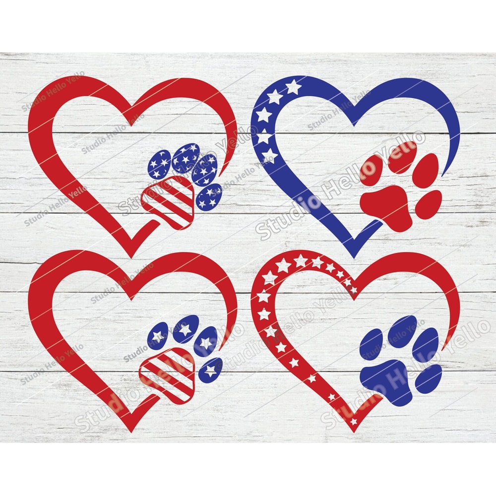 Patriotic Heart Paw Svg Bundle, 4th of July Svg, Dog Svg, American flag Svg, Flag,Patriotic,Dog,Dogs,Dog Mom,4th of July,Paw,Heart,Svg,Png.jpg