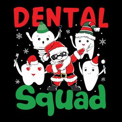 dental squad png, dabbing santa png, christmas png, santa svg, dentist png, dental assistant png, instant download