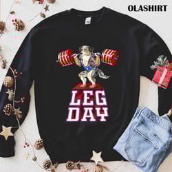 leg day aussie weight lifting squat gym t-shirt - olashirt