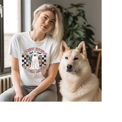 i ghost people all year around shirt,ghost t-shirt,halloween costumes,checkered ghost shirt,retro halloween shirt, funny