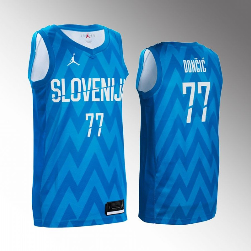 Slovenia Team Luka Doncic Away Blue Jersey.jpg