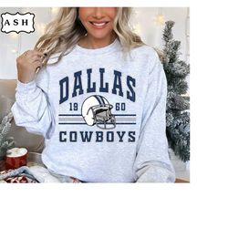 Vintage Dallas Football Sweatshirt, Dallas Football Crewneck, Dallas Youth Kids Shirt, Sunday Football, Dallas Football