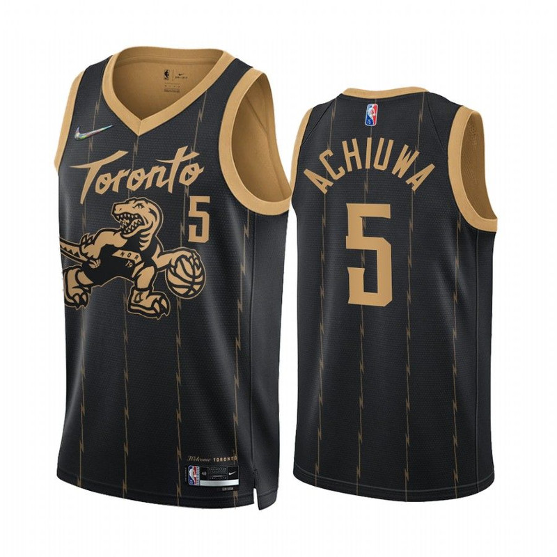 Toronto Raptors Precious Achiuwa Black 75th Anniversary City Jersey.jpg