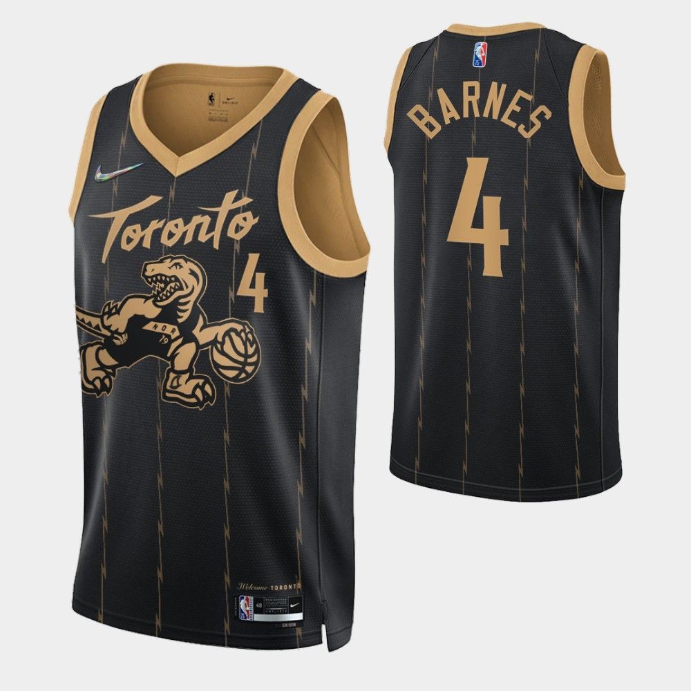 Toronto Raptors Scottie Barnes Black 75th Anniversary City Jersey.jpg