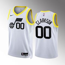 utah jazz jordan clarkson 2022-23 white jersey