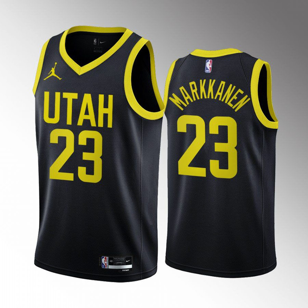 Utah Jazz Lauri Markkanen 2022-23 Black Jersey.jpg