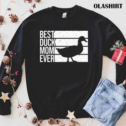funny duck mom art for women girls mothers day duck t-shirt - olashirt