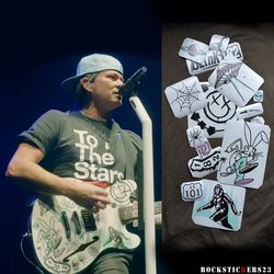 Tom DeLonge Fender Starcasters guitar stickers Blink-182 vinyl decal