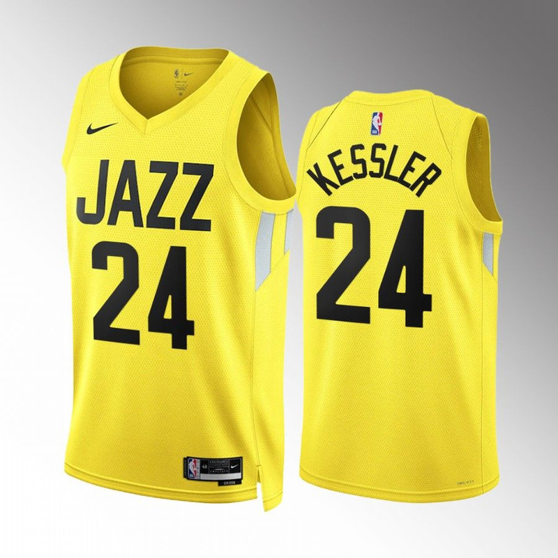 Utah Jazz Walker Kessler 2022-23 Gold Jersey.jpg