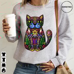 corlor glass christmas cat 2 doristino trending style