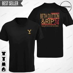 beth dutton and rip graphic doristino limited edition t-shirts