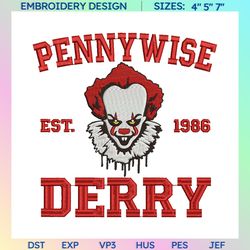 halloween clown embroidery design, horror killer halloween embroidery design, scary halloween movie embroidery machine file