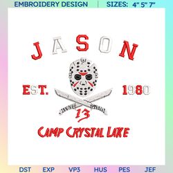 the killer est 1980 horror movie killers, horror movie killer embroidery design, scary halloween movie embroidery machine file