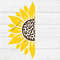 Sunflower SVG, Half Sunflower Svg, Leopard Sunflower Svg, Flower Svg, Digital Download,Clipart,Svg,Png,Dxf,Cricut,Silhouette,Glowforge files.jpg