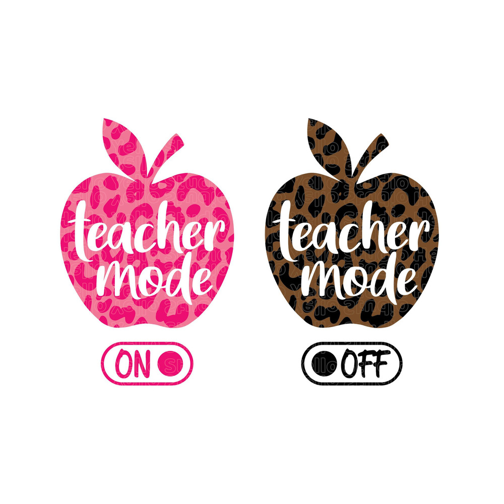 Teacher Mode Svg Teacher Svg Teacher gifts Teacher Appreciation Teach Teacher Life teacher shirt leopard apple Svg Png Dxf Cut files Cricut.jpg
