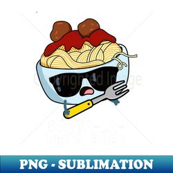 Pasta-la-vista Baby Cute Food Pasta Pun - Sublimation-Ready PNG File - Transform Your Sublimation Creations