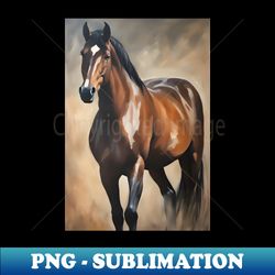 Horse Oil Painting Art - Instant Sublimation Digital Download - Bring Your Designs to Life