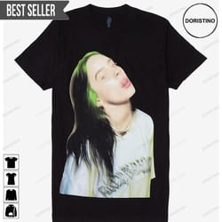 billie eilish tongue out doristino trending style