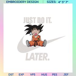 anime embroidered sweatshirt, goku dragon ball x nike embroidered sweatshirt, anime embroidered crewneck, custom anime embroidered hoodie, anime gift, embroidered gift