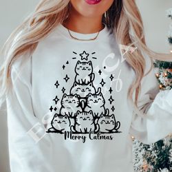 cat christmas svg png,cat in santa hat svg, christmas kitten svg