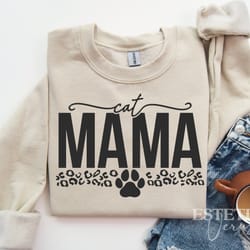 cat mama svg, kitty mom svg, cat lover svg