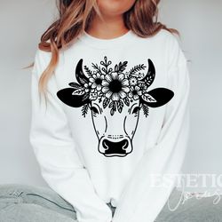 cow print svg png, cow head svg, farm animal svg