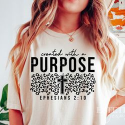 created with a purpose svg png, christian svg, bible verse svg quotes