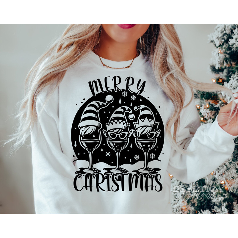 Wing Svg Png, Christmas Svg, Wine bottle Svg, Red wine SVG, Santa hat SVG, Happy Christmas Svg, Christmas Crew Shirt Png, Files For Circut.jpg