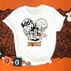 disney halloween shirt, halloween boo 2023 shirt, disney characters shirt, halloween family shirt, disney trip shirt, gi