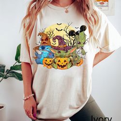 comfort color disney stitch halloween shirt, stitch horror halloween t-shirt, stitch halloween, disney halloween shirt,