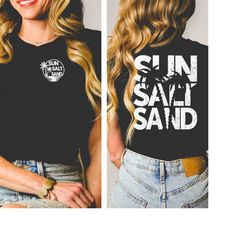 radiate positivity: embrace the 'sun salt sun' sweet tee - spread sunny vibes!