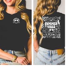 radiate positivity: embrace the 'summer vibes' sweet tee - spread sunny energy