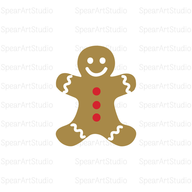 Christmas Gingerbread Svg, Christmas Svg, Gingerbread Man Svg, Gingerbread Man, Christmas Clip Art, Cut Files, Cricut, Silhouette File.jpg