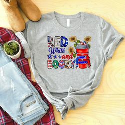 red white and boozy shirt, 4th of july shirt, patriotic shirt, freedom shirt, american flag shirt, 4th of july family t-