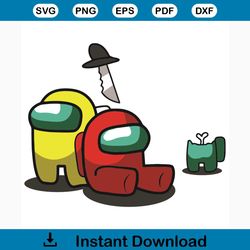 imposter among us with knife svg, trending svg, imposter among svg, cute imposter among svg, among us svg, among game sv