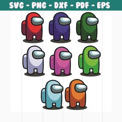 colorful imposter among game us sus svg, trending svg, imposter among svg, cute imposter among svg, imposter among lover