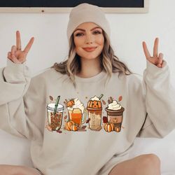 fall coffee shirt, halloween coffee shirt, cute pumpkin latte shirt, pumpkin spice latte shirt, coffee lover halloween s