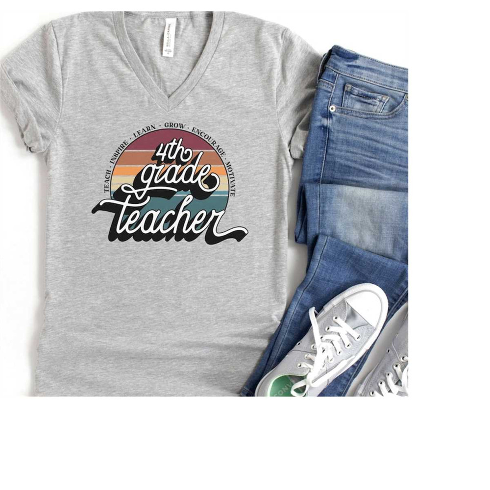 MR-16112023163020-v-neck-tee-retro-fourth-grade-teacher-shirt-fourth-grade-image-1.jpg