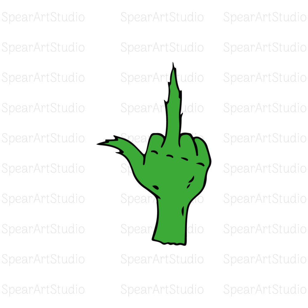 Grinch Middle Finger SVG, Middle Finger SVG, Digital Download, Instant Download, Png • Pdf • Ai • Jpeg.jpg
